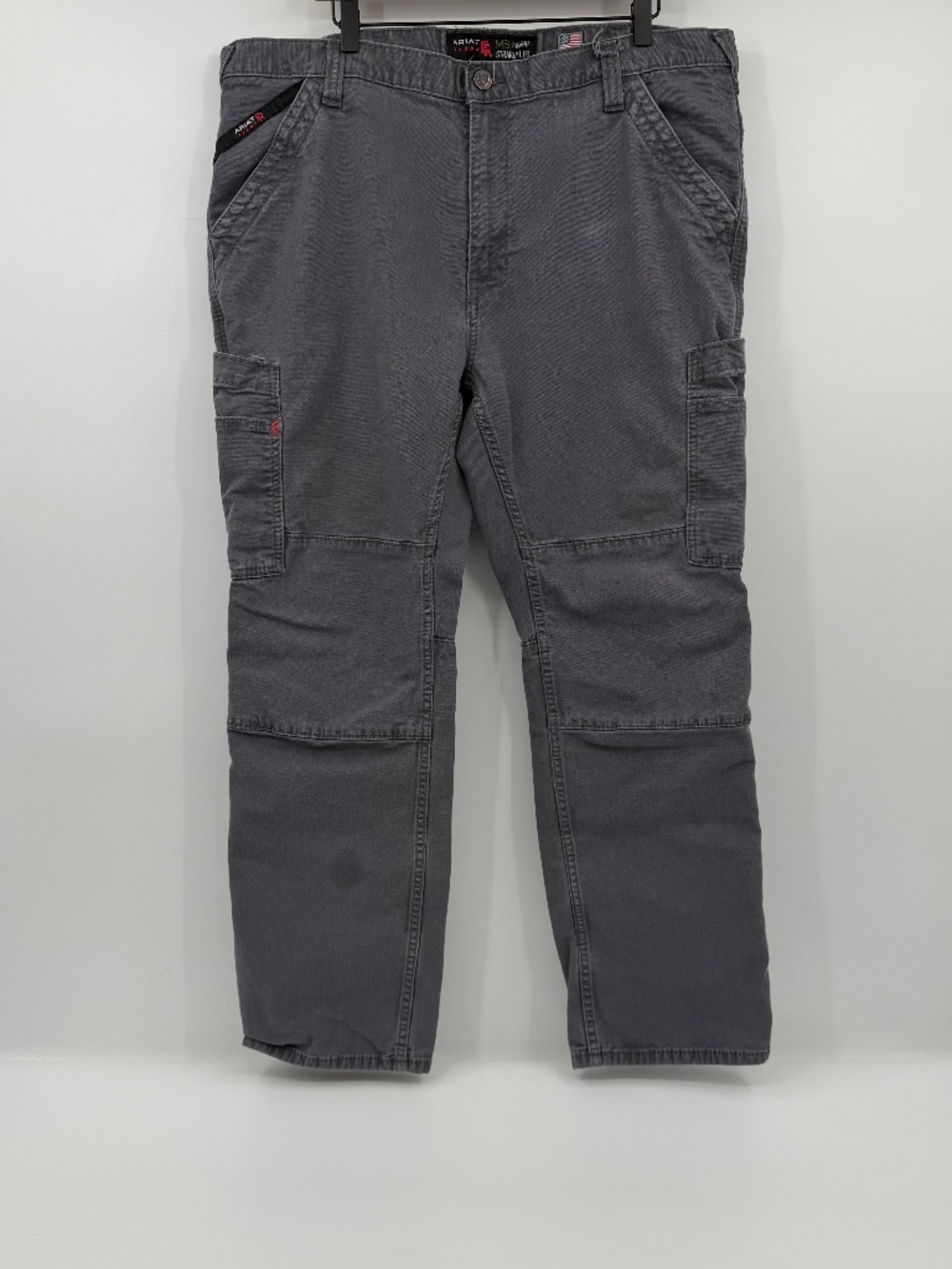 Ariat FR M5 Straight Leg Pants Men 40/30 Gray Cargo Cordura CAT2 2112